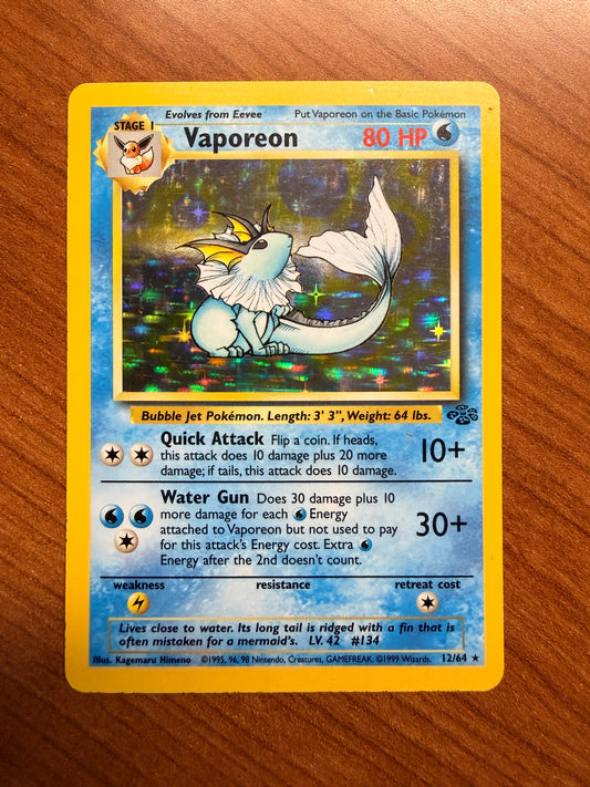 Vaporeon Jungle Holo LP - Red Clay Cache TCG