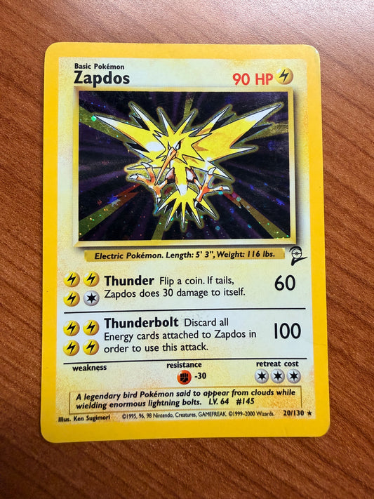 Zapdos Base Set 2 Holo LP - Red Clay Cache TCG