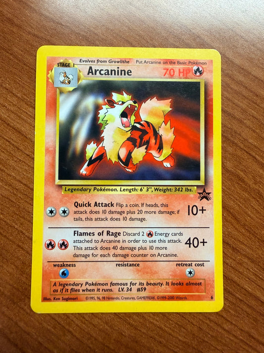 Arcanine Black Star Promo #6 LP - Red Clay Cache TCG