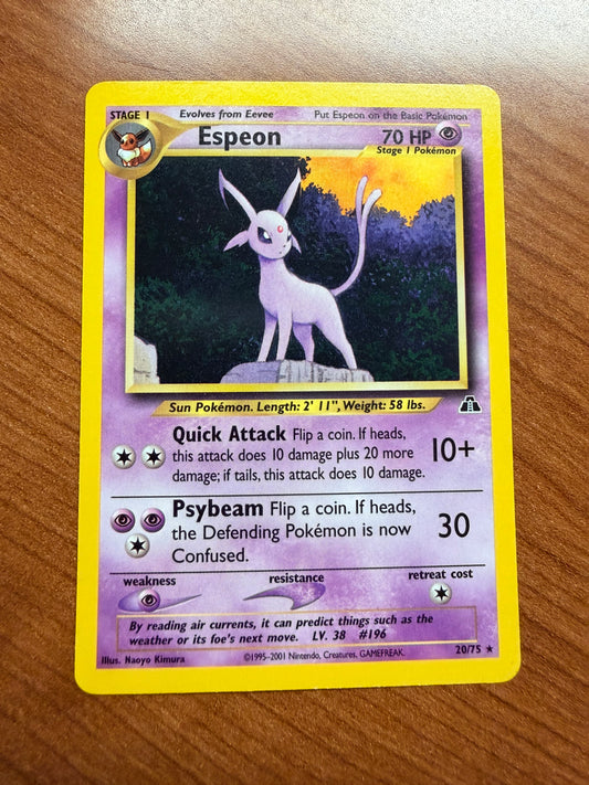 Espeon Neo Discovery Non-Holo LP - Red Clay Cache TCG