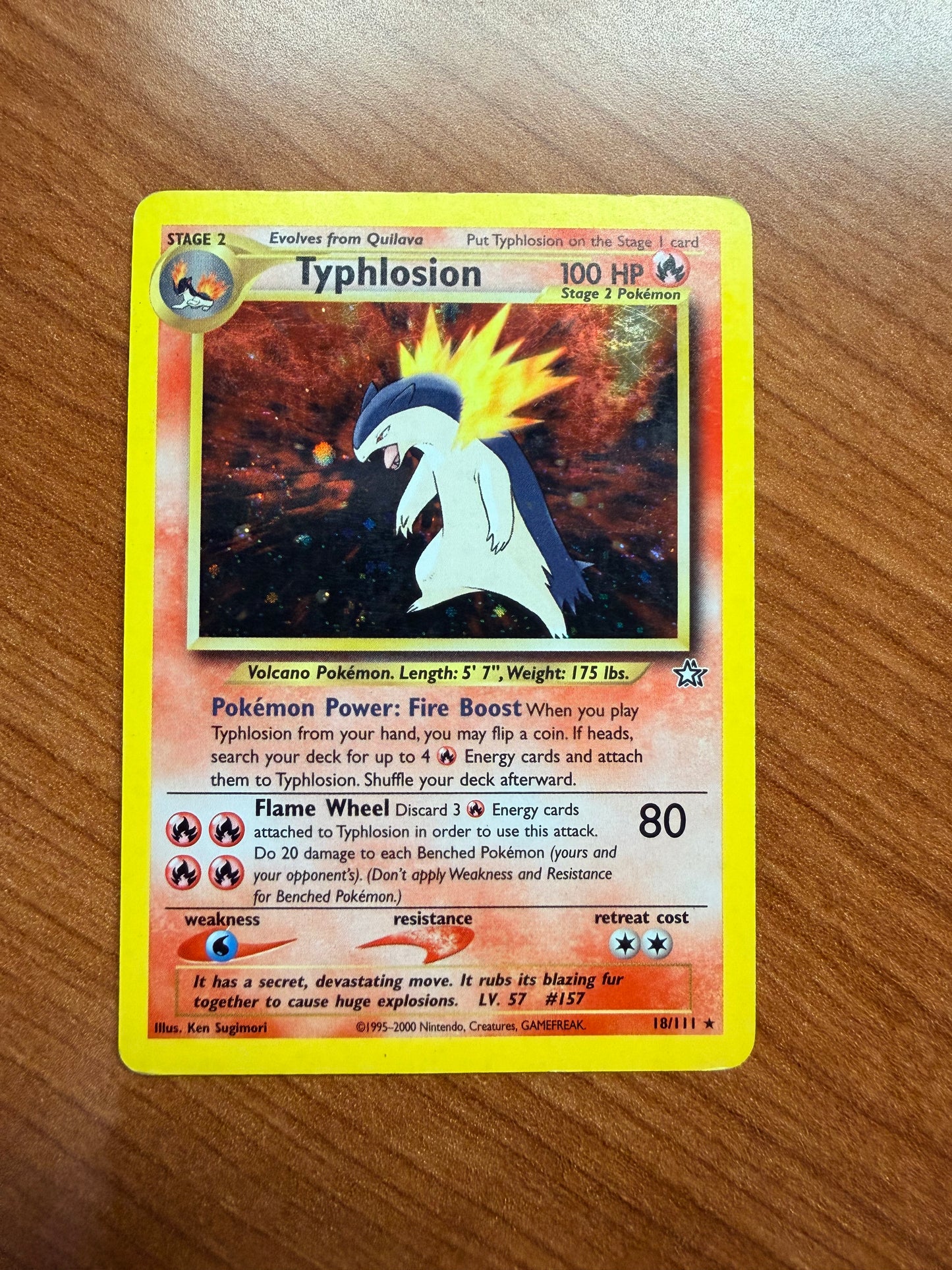 Typhlosion 18/111 Neo Genesis Holo LP - Red Clay Cache TCG