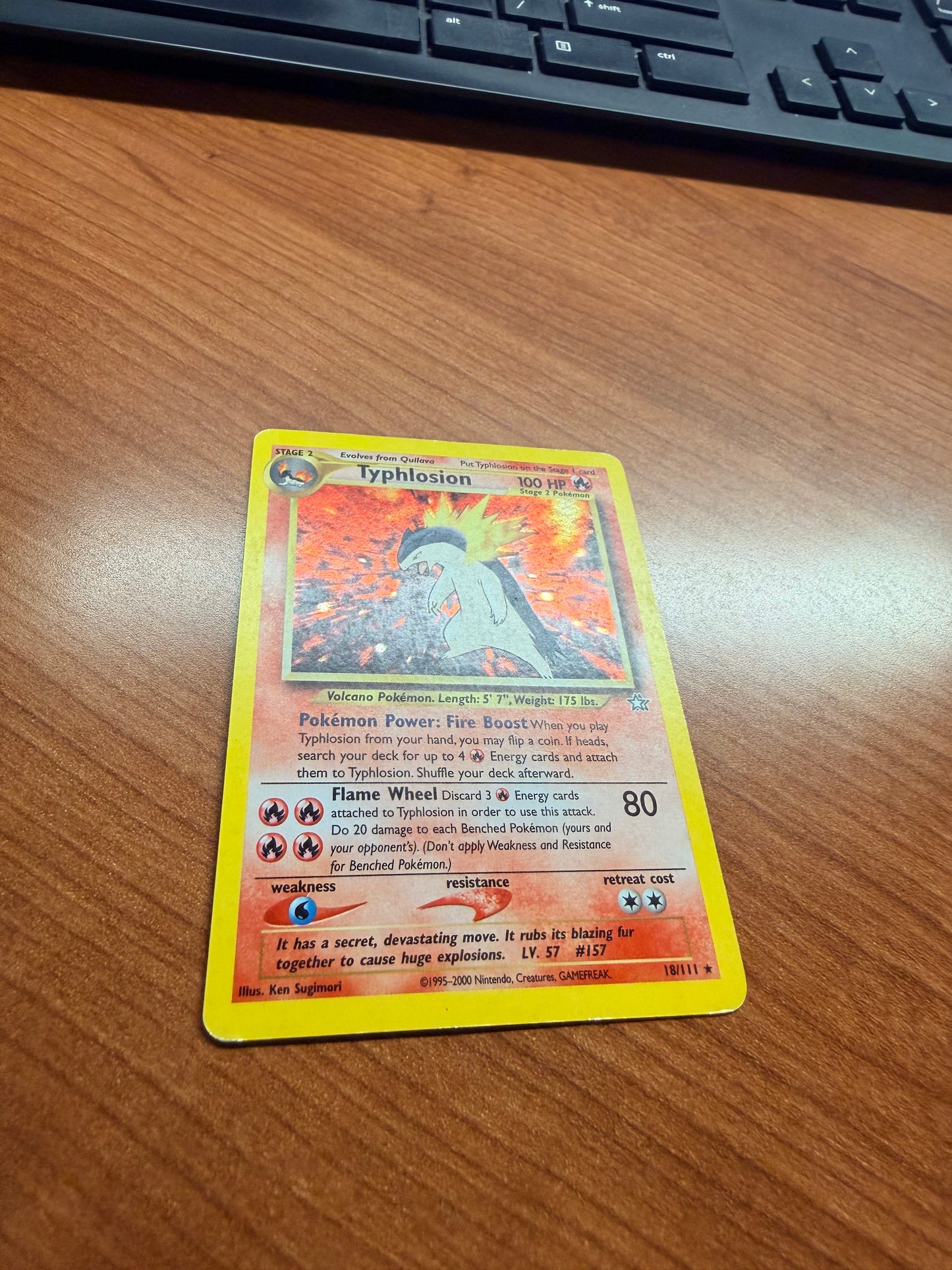 Typhlosion 18/111 Neo Genesis Holo LP - Red Clay Cache TCG